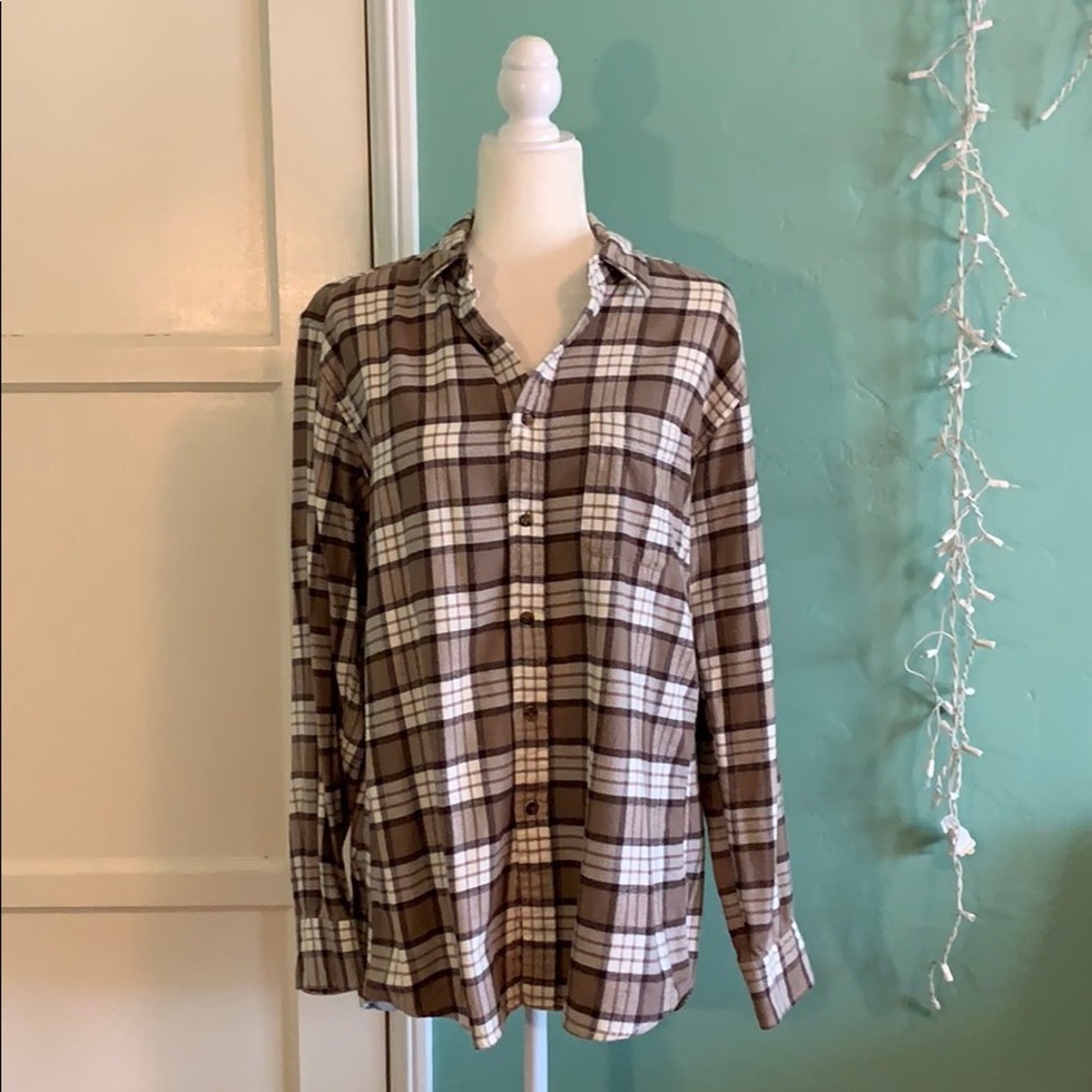 Men’s Plaid Shirt - Brown